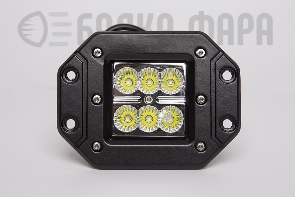 Встраиваемая светодиодная фара, ближнего света, 18 Ватт