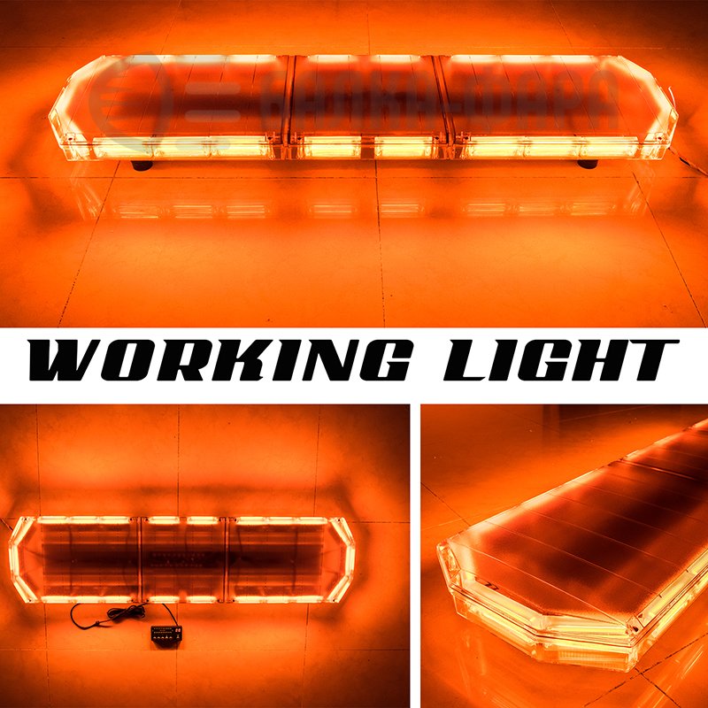 Балка проблесковая 220W желтая 12-24V